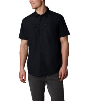 Columbia Silver Ridge 2.0 Short Sleeve, Camisa Negros Para Hombre | 185726-HQB